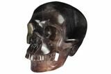 Realistic, Carved Purple Fluorite Skull #150858-1